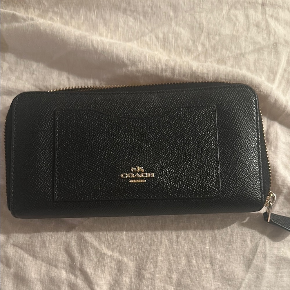Coach Black Leather Wallet